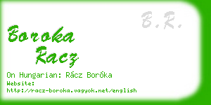 boroka racz business card